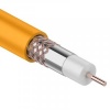 Кабель RG-6U+Cu нг(А)-HF, Cu/Al/Cu, 64%, 75 Ом, (бухта 100 м) оранжевый REXANT