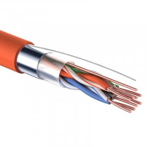 Кабель F/UTP, CAT5e, ZH нг(А)-HF, 4PR, 24AWG, внутр, оранж, 305 м REXANT в Уссурийске