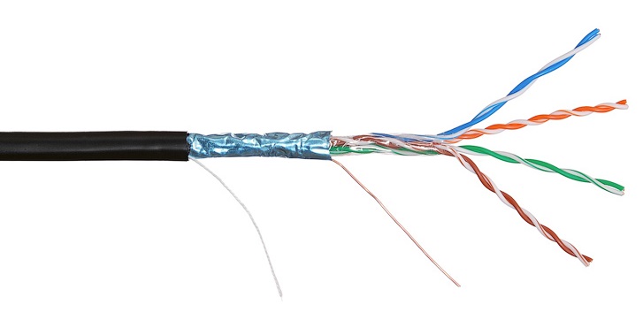 Кабель FTP-5cat.4pair24AWG внешний на тросу Кабель FTP-5cat.4pair24AWG внешний на тросу