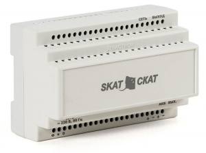 SKAT-12-6, 0 DIN источник питания 12В 6А пластиковый корпус под DIN рейку 35 мм в Уссурийске