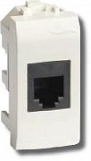 Розетка RJ-45 Brava 1 модуль белая (76647B) в Уссурийске