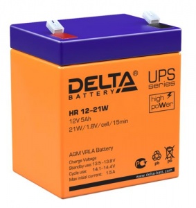 Аккумулятор Delta HR 12-21 W (12В, 5 А/ч) в Уссурийске