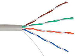 Кабель U/UTP 4pair Cat5e In PVC (EC-UU004-5E-PVC-GY) в Уссурийске