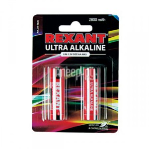 Батарейка ультра алкалиновая AA/LR6 "REXANT"1, 5V 2800mAh (30-1025) в Уссурийске