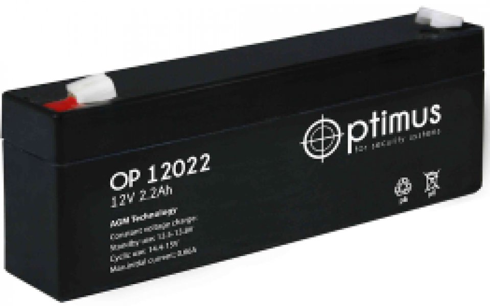 Аккумулятор Optimus OP 12022 (2.2 А/ч 12V) в Уссурийске