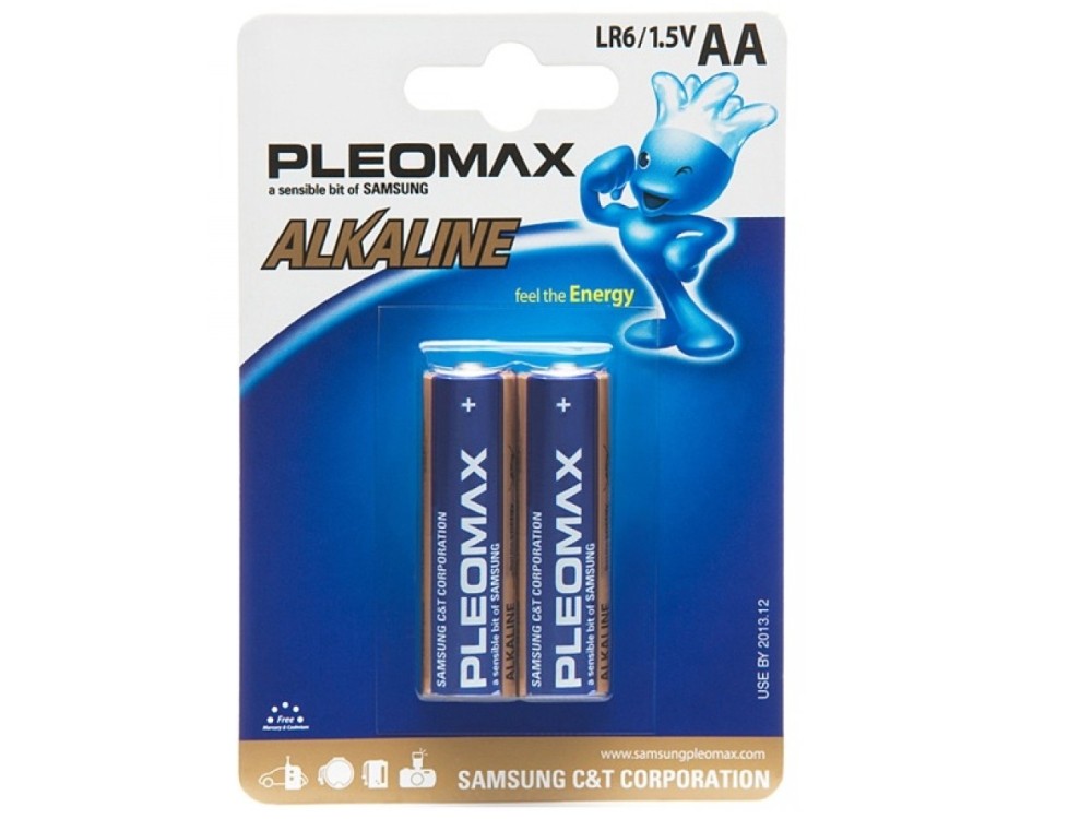 Батарейка Samsung Pleomax LR6-2BL(AA, 1.5v, 2шт) в Уссурийске