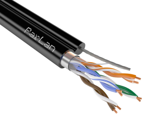 Кабель F/UTP4 Cat5e PVC/PEtr 4x2x0, 52 ParLan внеш. трос в Уссурийске