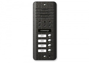 Видеопанель DRС-4DC COMMAX на 4 абонента, накладная, 4-х проводная, 1/3 CCD, LED-подсветка, IP43, в Уссурийске