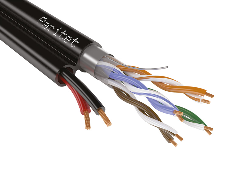 Кабель UTP2 4*2*0, 52 Cat5e + 2х0, 75 PE (питание) в Уссурийске