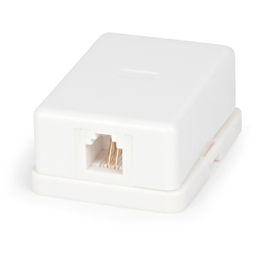 Розетка телефонная RJ-11 одинарная 